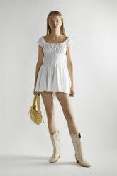 Off-White Scoop-Neck Playsuit